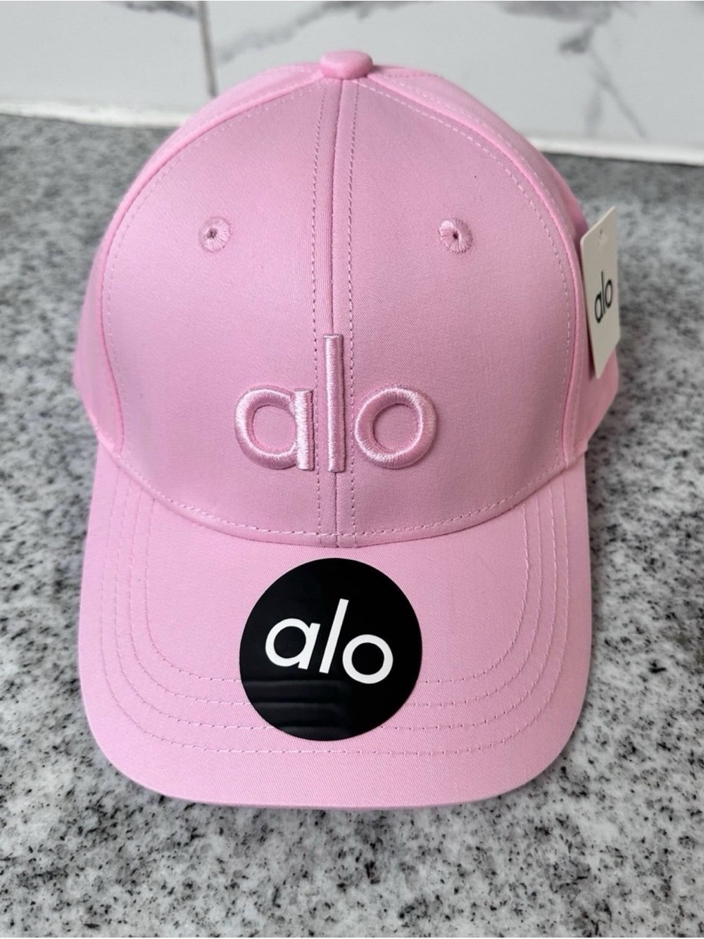 Alo Candy heart pink adjustable Logo Baseball Cap